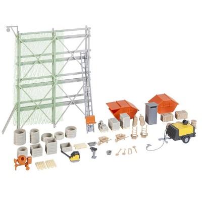 Building site equipment set