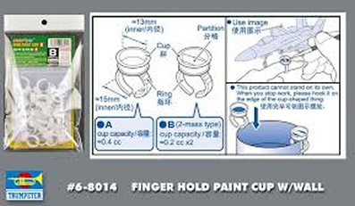 Ring Cup With Wall Paint Holder 0.2cc x 2