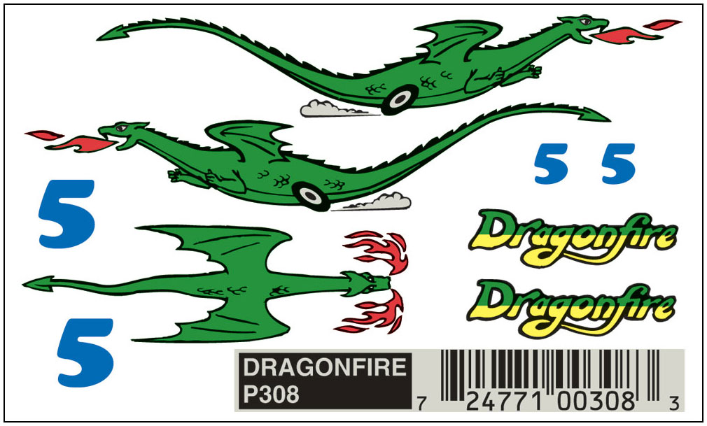 Dragonfire Dry Transfer decals